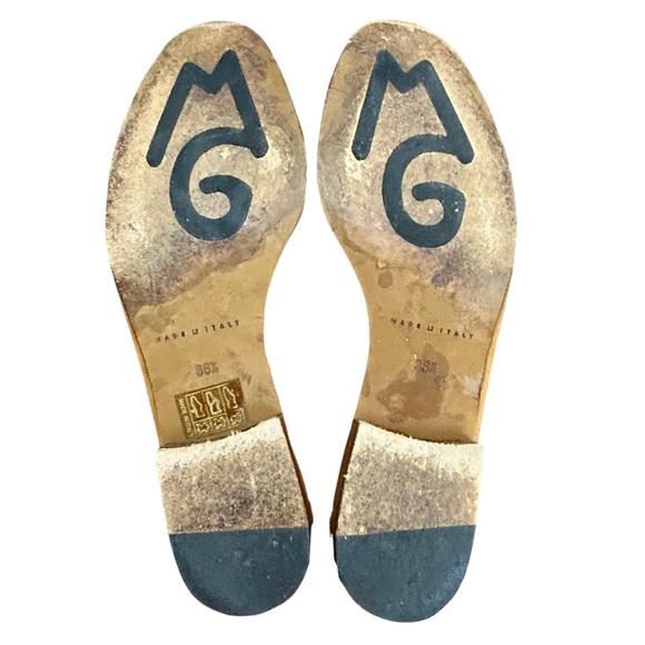 M.GEMI Suede Loafers Made in Italy – Mustard Yellow/Tan – Size 36.5 (US 6.5–7) - Picture 12 of 12